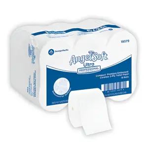 Angel Soft ps Compact Coreless Premium Bathroom Tissue, 2-Ply, White, 660 Sheets/Roll, 18 Rolls/Carton