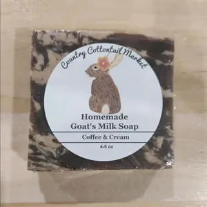 Coffee and Cream Goat's Milk Soap for Body Care and Comfort