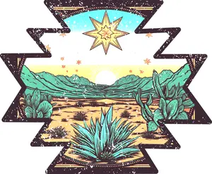 DTF Transfer – HJ Desert Scene Multi Sizes