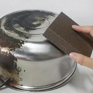 Perfect Kitchen Cleaning Tool, Carbonized Silica Sponge Brush, Ideal for Restaurant/business Use, Kitchen Cleaning Pad, High Resilience Sponge