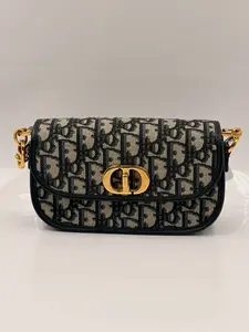 Pre-owned Dior leather Shoulder Bags Christian 30 Montaigne Avenue Mini Bag [BF 12Z] KK0005