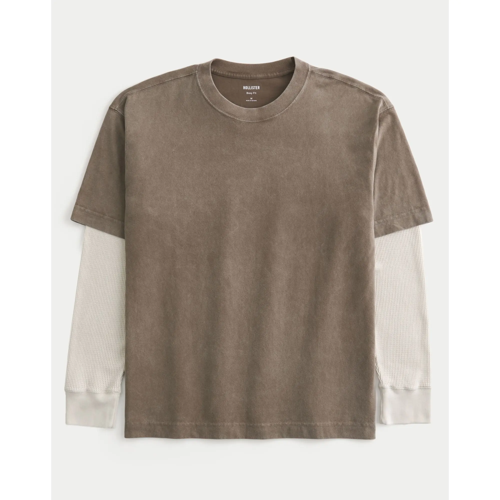 Hollister Layered 2-In-1 Long-Sleeve Crew T-Shirt Hollister Layered 2-In-1 Long-Sleeve Crew T-Shirt