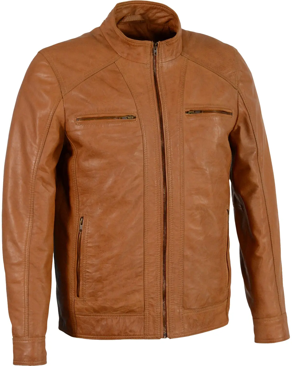 Milwaukee Leather Men's Men'S Sheepskin Moto Jacket 4X - Sfm1860-Black-4X