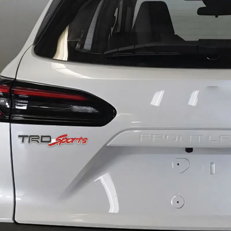 3D TRD sports Emblem Car Trunk Rear Badge Sticker Car Decals Automobile Decals Modification decorate DIY Accessories For Toyota 86 Yaris Corolla Camry RAV4 C-HR Aygo Prado Hilux 4Runner Avalon Highlander