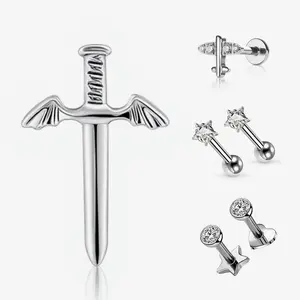 KUTLAN Hypoallergenic CZ Studs ，For your lobe, helix & cartilage! Get that ICY sparkle & stack your set!and make excellent gifts.