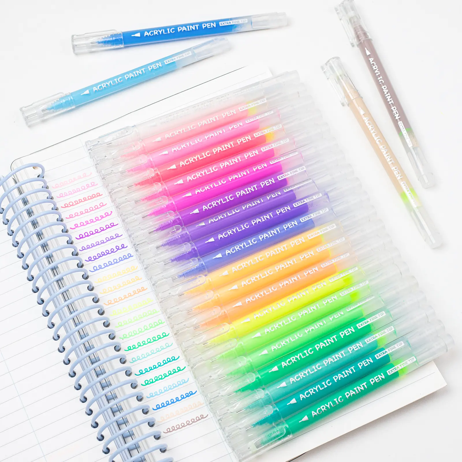 Acrylic Gel Pens for Drawing, Colors Gel Paint Pens Ultra Fine ST Point 1.0 , Set of Acrylic Marker Pens Color Ink for  Journaling, Crafts Art Supplies tiktokshopblackfriday,back to school,back to school haul