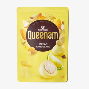 Queenam Nut Chocolate Snack - 75g Blend of Durian, Almond, Cashews, Premium Chocolates