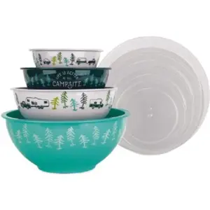 212 MAIN Melamine Stackable Nesting Bowl Set - Kitchen Tableware for Serving, Nesting Bowls