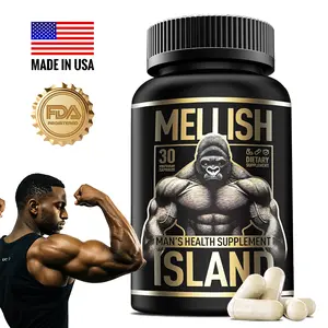 Mellish Island Nitric Oxide Booster for Men - Natural Energy & Performance Supplement - Supports Healthy Blood Circulation & Vein Health - Vegan, Made in USA