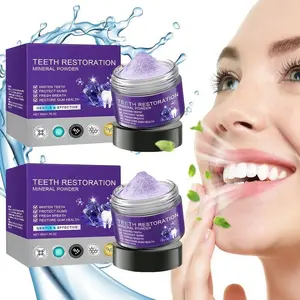 Purple Teeth Whitening Powder 50g | Deep Cleaning Dental Mineral Powder, Gentle Enamel Care, Healthy Gums & Long Lasting Fresh Breath for Daily Oral Hygiene