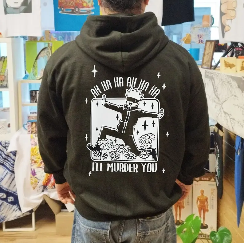 Funny Gojo Hoodie, Sweatshirt, Tshirt, Gojo Satoru Shirt, Jujutsu Kaisen Fan Gift, Anime Streetwear, Crew Neck