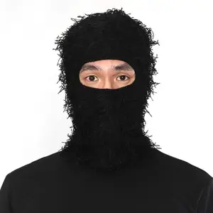 Women's Knitted Full-Coverage Balaclava - Thermal Windproof Face Mask, Protective Ski Headwear, Ideal Gift Choice