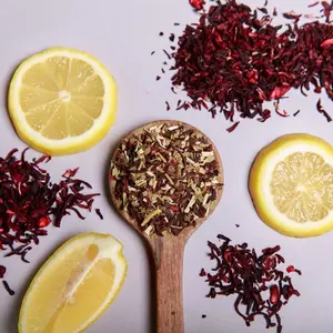 Hibiscus Lemon Loose Leaf Yerba Mate - Tangy and Delicious Caffeinated Herbal Tea