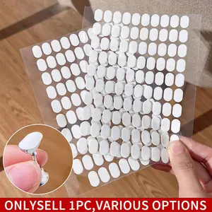 200/500/600pcs wearable nail tray special double-sided adhesive Manicure palette practice transparent non-marking nail crystal nails sheet fixed jelly glue nail tools supplies Nail Adhesive Tabs