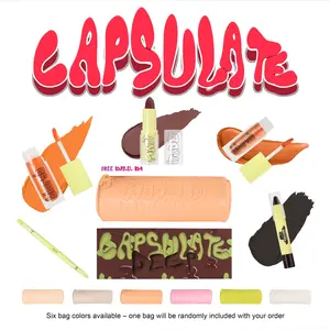 Made By Mitchell CAPSULATE Set – 5-Piece All-in-One Face Collection Makeup Kit Lip Makeup Kit Lip Cosmetic Set