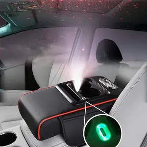 Car Armrest Starlight Lamp with Type-C Interface, Indicator Light, Multi-Color Universal, Includes Adapter and Paper Towels