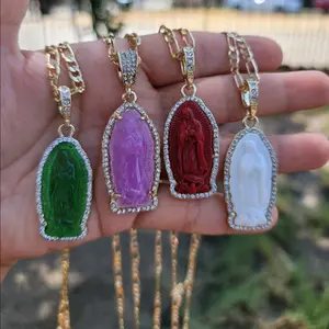 Virgen de Guadalupe Piedra necklace