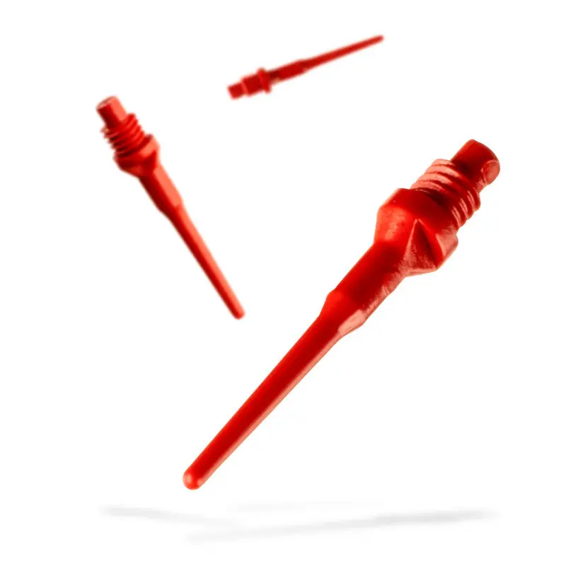 Viper Tufflex Tips II 2BA Soft Darts Tips - Red, 100-Count, 1.25" Long, Reinforced Tip, Secure Thread for High-Speed Throws, Tufflex Core