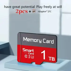 2-Pack × 1TB Micro SD card - The micro SD card is a durable flash memory TF card. The micro tf is suitable for devices including tablets, cameras, smartphones, laptops, and memory card adapters micro tf surveillance system sd adapter monitoring system han