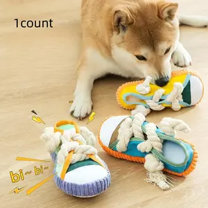 Interactive Pet Toy for Dogs & Cats, Durable Chew-Resistant Squeak Shoe Design, Perfect for Boredom Relief & Exercise