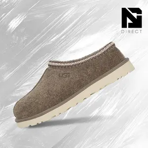 UGG Tasman Shaggy Suede Slipper Smoke Plume– Men's Lifestyle Sneakers – shoes for man -Vintage-Spring & Summer-Inspired Running Shoes, Shock-Absorbing Comfort, Gym to Streetwear Casual Wear—back to school—1166930 SKP
