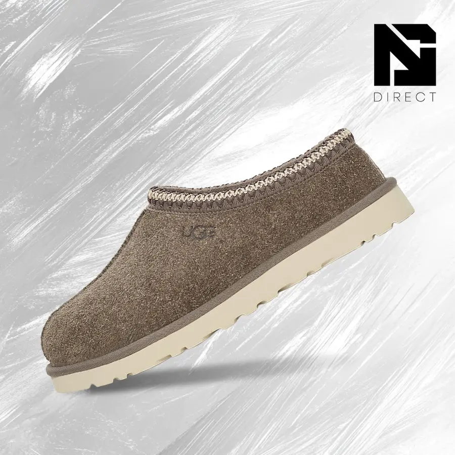 UGG Tasman Shaggy Suede Slipper Smoke Plume - Men's Athletic Sports Footwear, Shock-Absorbing Comfort, Vintage Runner Training Shoes, Gym-Streetwear Casual Wear, 1166930 SKP, Sports Shoes, Walking Shoes