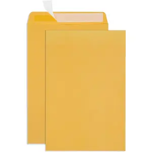 Large 12x15 Self Seal Mailing Envelopes, 50 Pack Thick 28lb Kraft Paper 12x15.5 Large Manilla Mailers for Documents Shipping Mailing