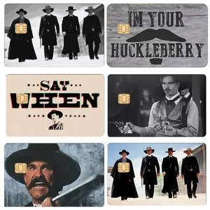 Tombstone Card Skin, I'm Your Huckleberry Say When Card Sticker, Doc Holliday Premium Matte Vinyl Stickers, Western Movie Gift for Him