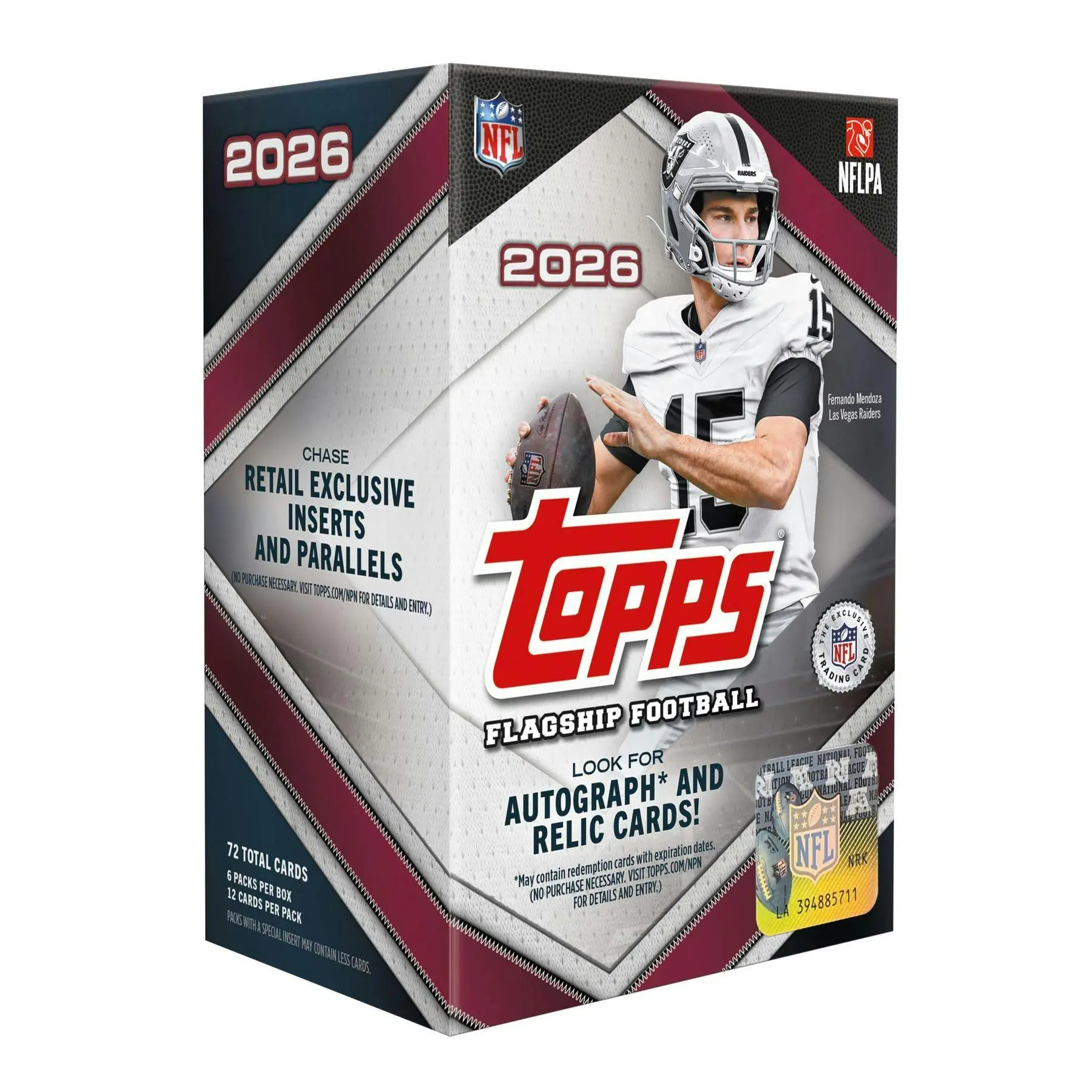 2026 Topps Football Blaster Box (Rose Gold Parallels)