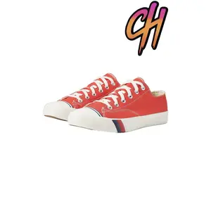 Pro-Keds Royal Lo Lace Up Red Canvas Shoes Sneaker