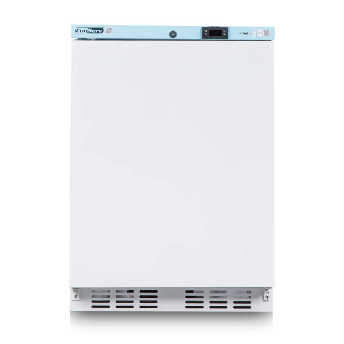 Equator Advanced Appliances CMV 400-C Commercial Freestanding/Built-In Refrigerator - 3.9 cu.ft., 35x24x21.2 in, White, Door Lock, USB Port, Electronic Display, Temperature Alarm for Business Use, Auto Defrost