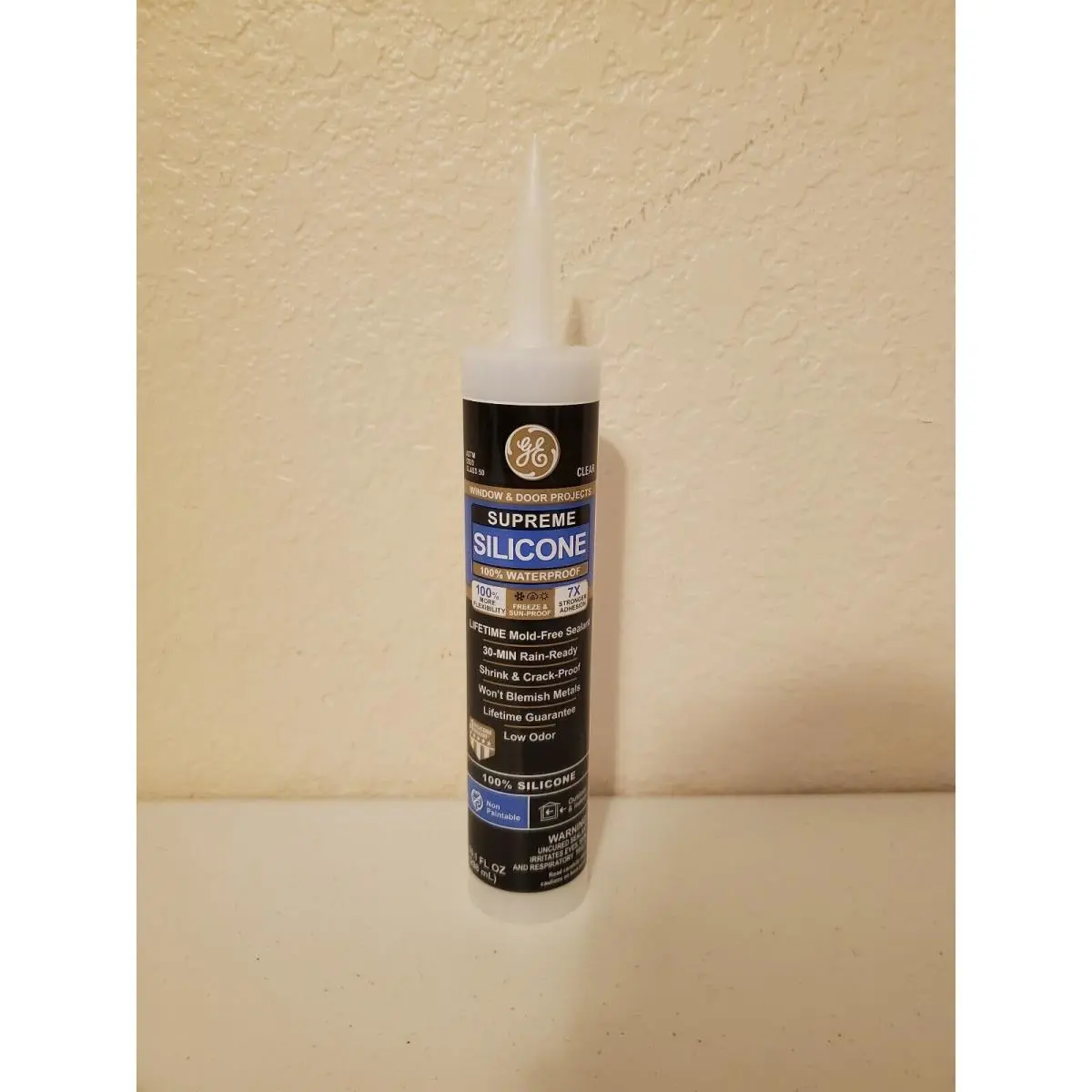 212 MAIN 10.1 oz Waterproof Silicone Sealant Tube for Windows & Doors - High Flexibility, Reliable Seal, Mold-Free, Lifetime Guarantee, Ideal for Attics, Basements