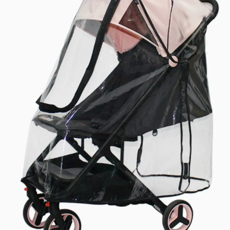 Universal Baby Stroller Rain Cover, Eva Eco-Friendly Material, Thick Windproof Waterproof Dustproof Warm Protector, All-Season Accessory, Stroller Accessories