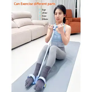 Multifunction Pedal Resistance Band, Workout for Legs, Arms, Core & Glutes, Portable Home Gym