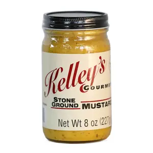 Kelley's Gourmet Stone Ground Mustard 8 Ounce. 2023 World Champion WWMC
