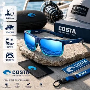 Costa Del Mar Rectangular Sunglasses | Polarized Lens Technology for Maximum Clarity