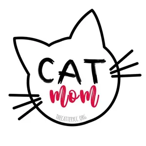 Cat Mom with Outline Sticker
