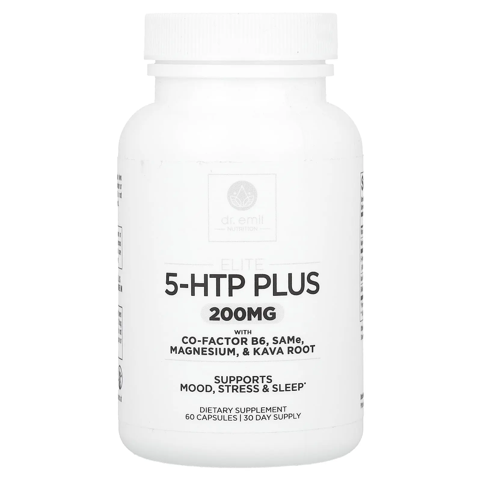Dr. Emil Nutrition Elite, 5-HTP Plus with Co-Factor B6, SAMe, Magnesium, & Kava Root, 60 Capsules