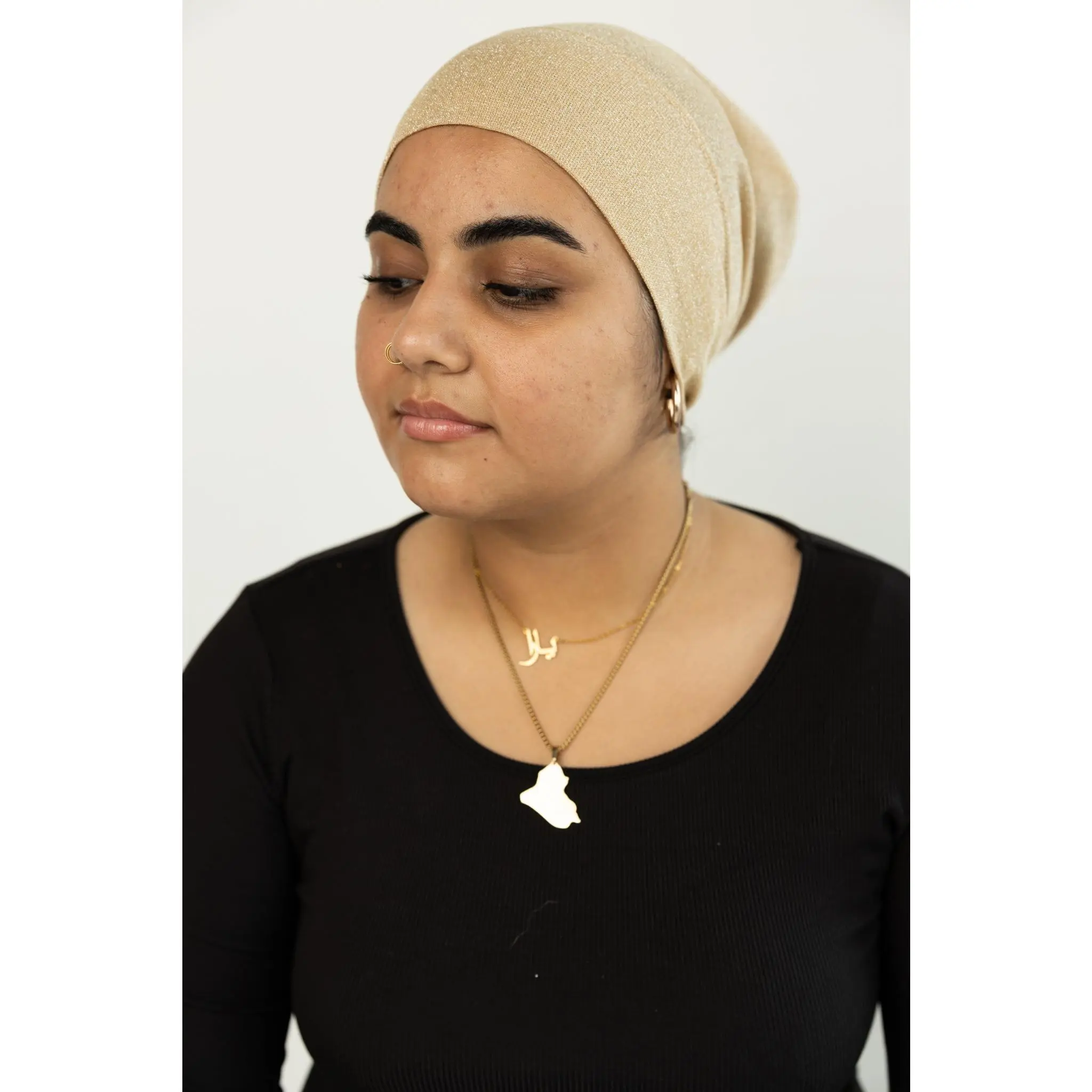 Shimmer Under Scarf - Gold