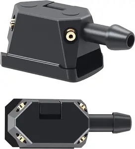 2 count Universal Windshield Washer Nozzle Arm Mounted Jets Nozzles 4-Way 9mm.