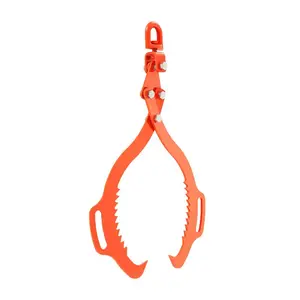 summervibes VEVOR 28in Log Lifting Tongs, 2-Claw Log Tongs, Heavy Duty Steel Log Grapple, 1100LBS Lifting Capacity, Swivel Log Graper Timber, Eagle Claw Design, Log Skidding Tongs for Trucks, Tractors, Forklifts, Two Claws