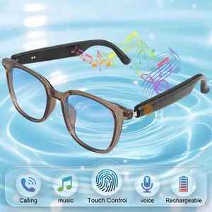 KOIPSSE smart glasses, built-in speaker, multifunctional dual touch, support answering/hanging up calls, music playback, rechargeable earphones, HIFI sound quality, long battery life, black technology, daily use, holiday gifts