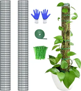 2 Pack Metal Moss Pole, 40" Moss Poles for  Monstera, Stackable Sphagnum Moss Pole for Climbing  Work with Sphagnum Moss(2 Pack 40")