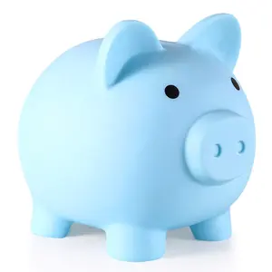 Unbreakable Plastic Piggy Bank - Decor, Home Decor, Medium & Large Size Dual Option Style, Durable Coin Storage Bank, Saving Box, Perfect Birthday & Easter Gift for Girls & Boys, Coin Retrieval