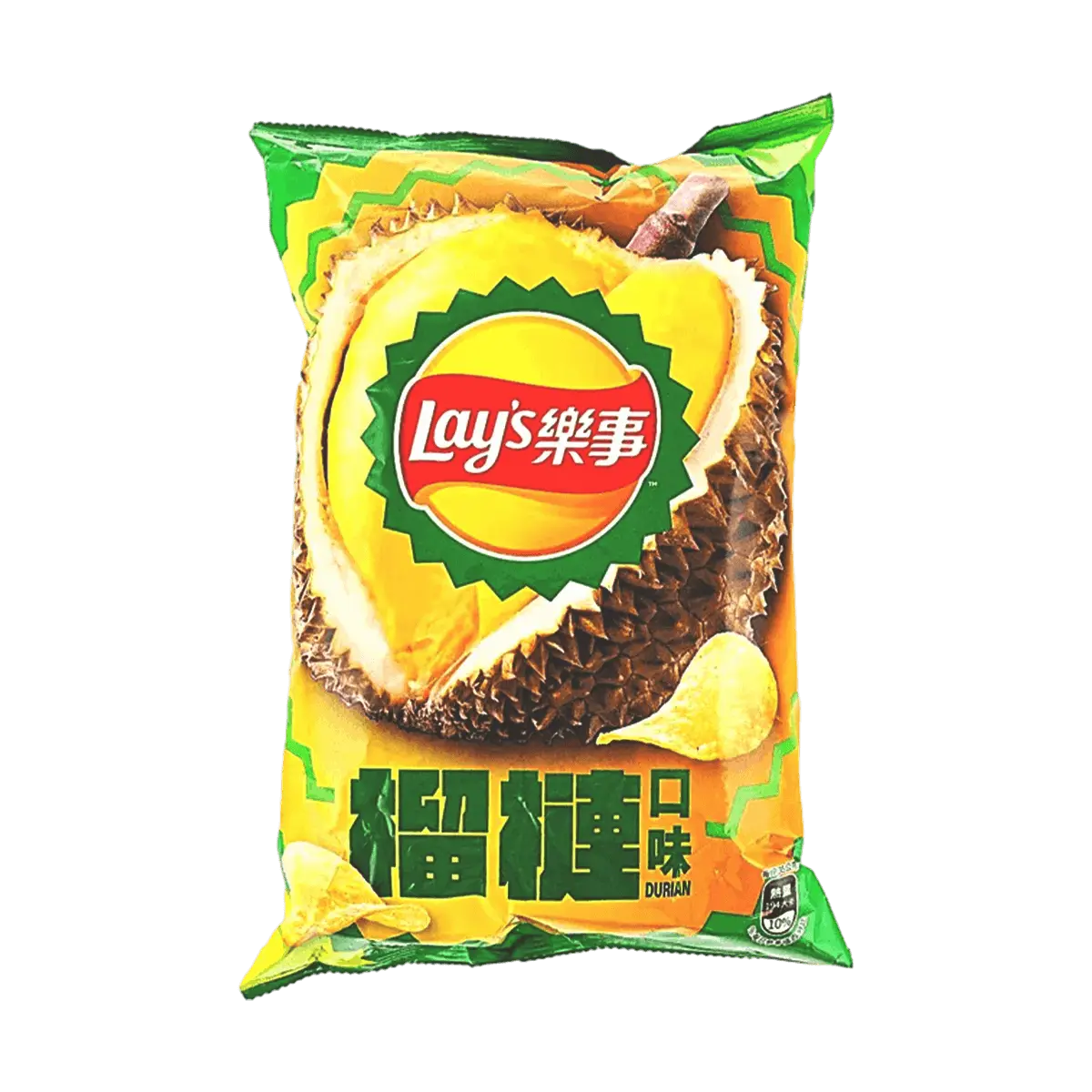 Lay's Taiwan Durian Flavor Potato Chips 70g - Unique Exotic Snack, Limited Edition 7-Eleven Taiwan