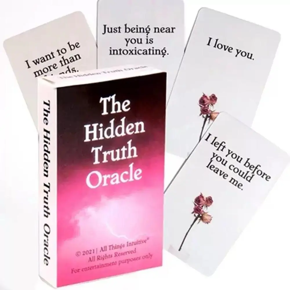 Hidden Truth Tarot Card Deck, Tarot Card Set, 54 English Tarot Cards for Family Party Fun, Mystical Insights for Adult Players, Tarot Card Game, Card Deck Box