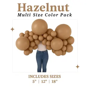 Hazelnut Balloon Pack with Optional Add-Ons
