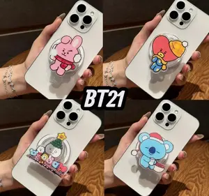 BT#21 KPOP Phone Grip Holder Stand Mount Magnetic Cute Magsafe Popsocket Series for iPhone MagSafe Cases & Kindle Grips Secure Stylish Expanding Phone Grip
