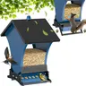 Wildpark Squirrel-Proof Hanging Bird Feeder - Durable, Vibrant Orange Outdoor Hanging Feed Dispenser - Ideal for Cardinals, Chickadees - Perfect Gift for Bird Lovers, Bird Feeders For Outdoors Hanging, Feed Dispenser Bird Feeders