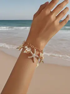 Fashion Trendy Imitation Pearl Ocean Wind Bracelet, Stylish Faux Pearl Hand Jewelry, Perfect Accessory for Casual, Elegant Jewelry Bracelet, Exquisite Trendy Bracelet